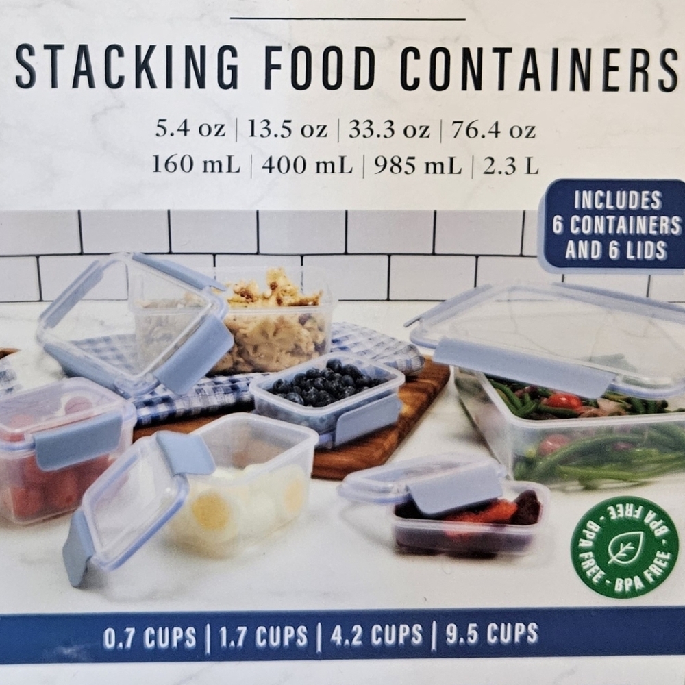 Stacking food containers